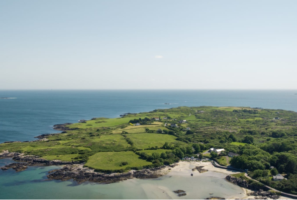 Irish nature view from above.